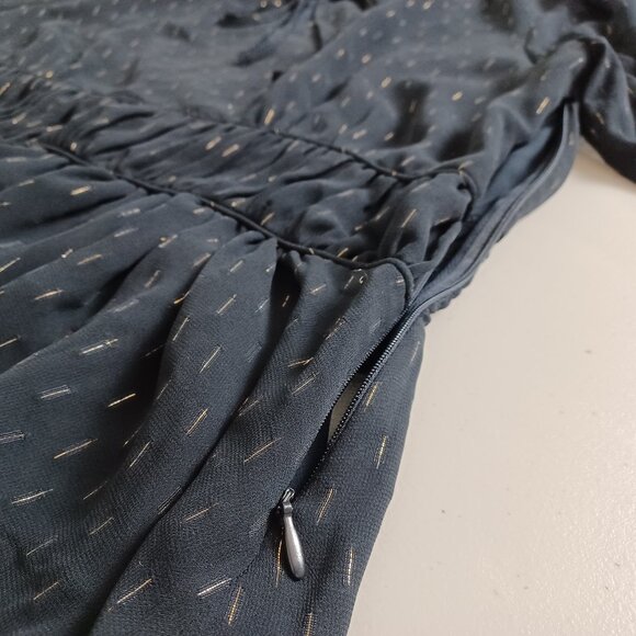 Forever New Metallic Corded Chiffon Blouse - Picture 6 of 16